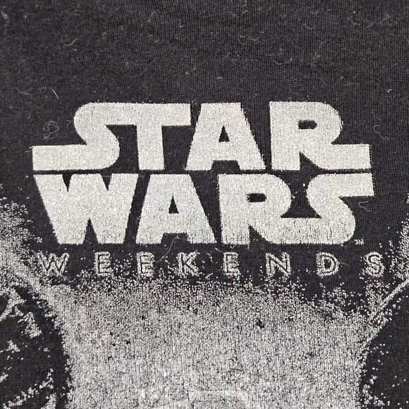 Vintage Star Wars Weekends Walt Disney World 2005 T-Shirt Small Black Silver - Picture 3 of 9